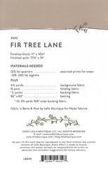 Fir Tree Lane Quilt Pattern by Lella Boutique