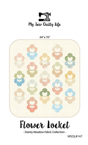 Flower Locket Quilt Pattern by My Sew Quilty Life