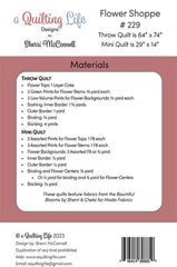 Flower Shoppe Quilt Pattern by A Quilting Life Designs