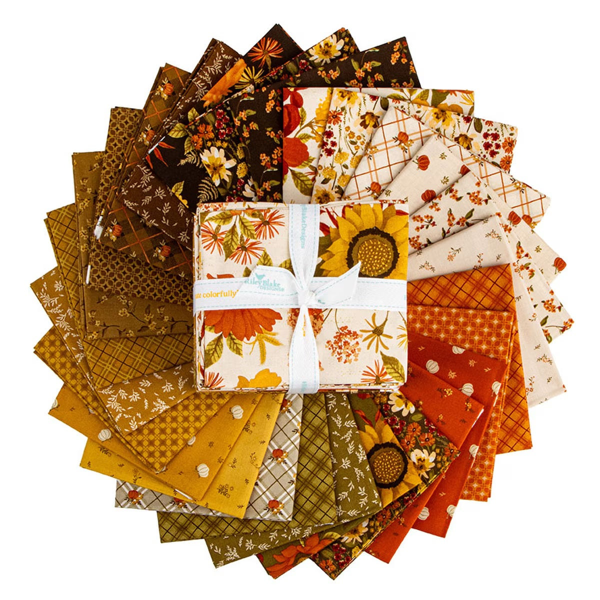 Bountiful Fat Quarter Bundle by Sandy Gervais for Riley Blake Designs