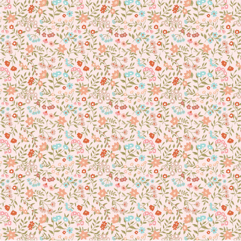 Promise Me Pink From My Heart Yardage by Michal Marko for Poppie Cotton Fabrics