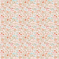 Promise Me Pink From My Heart Yardage by Michal Marko for Poppie Cotton Fabrics