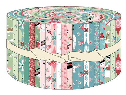 Frost And Flurry 2.5" Strips by Sheri McCulley for Poppie Cotton Fabrics