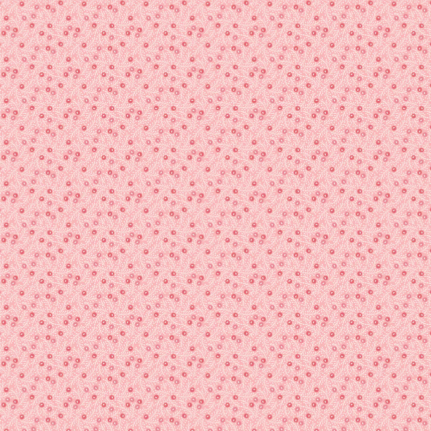 Frost And Flurry Pink Frosted Berries Yardage by Sheri McCulley for Poppie Cotton Fabrics