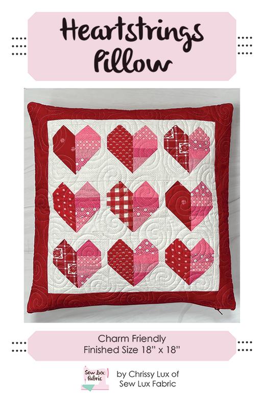 Heartstrings Pillow Pattern by Sew Lux Fabric