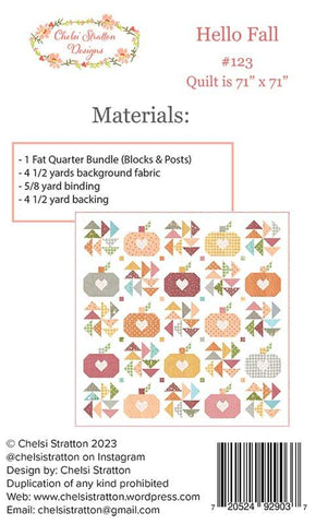 Hello Fall Quilt Pattern by A Quilting Life Designs