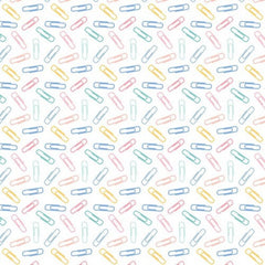 Teachers Rule White Paperclips yardage by Camelot Fabrics
