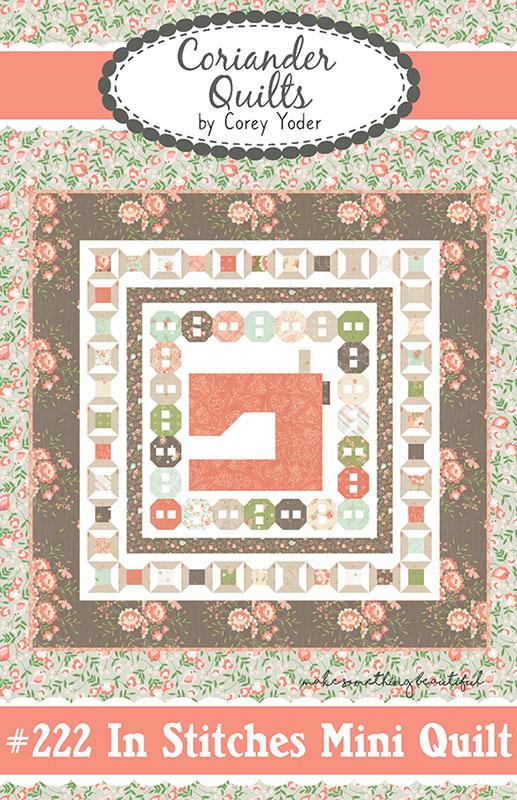In Stitches Mini Quilt Pattern by Coriander Quilts