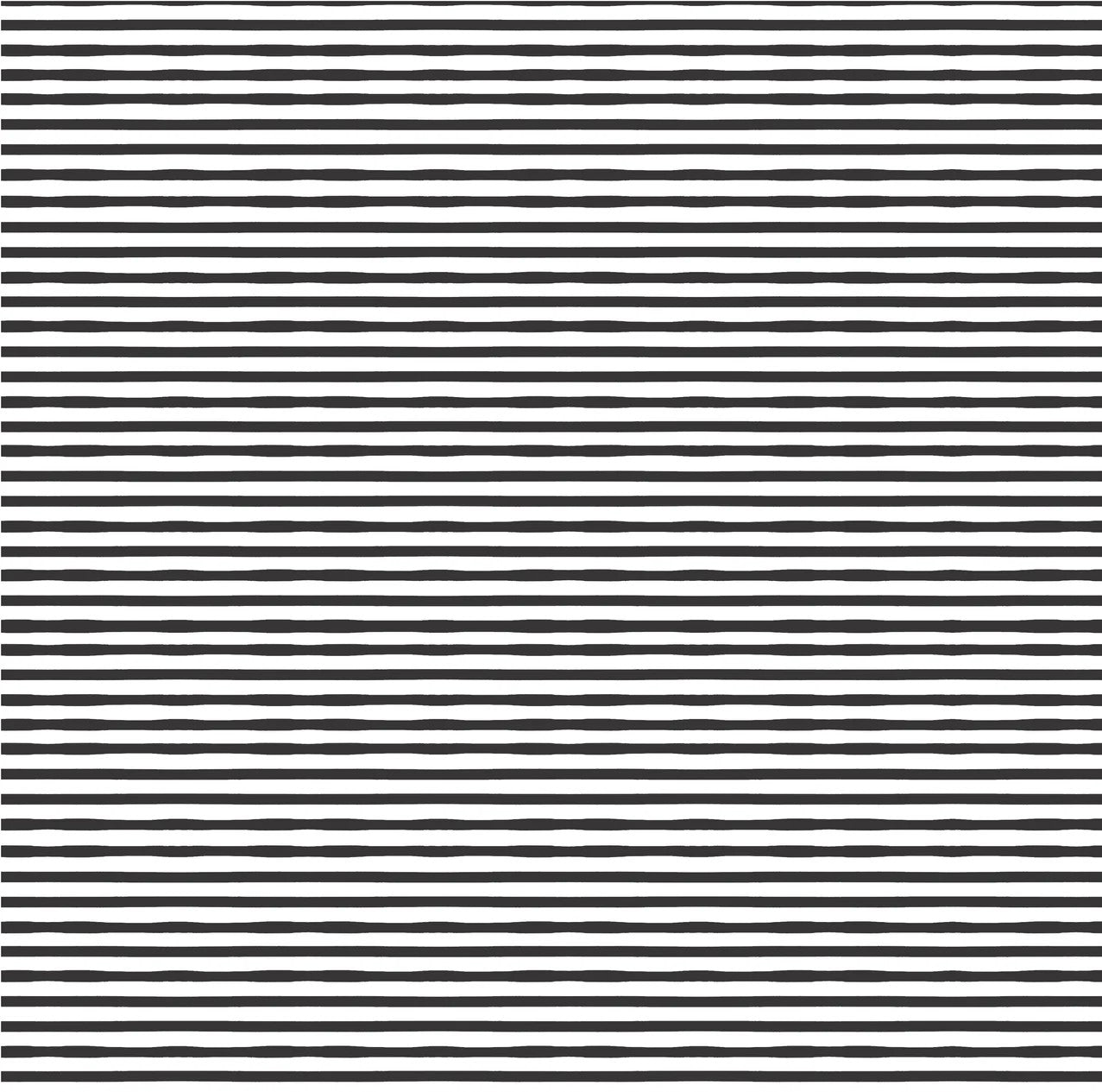 Jailhouse Stripes Black Elvis Yardage by Lori Woods for Poppie Cotton Fabrics