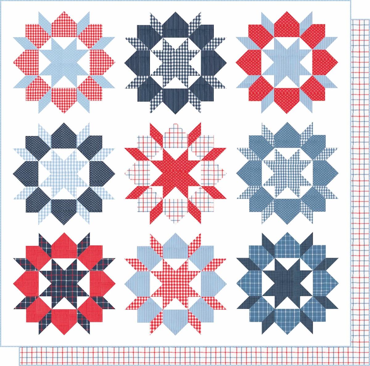 Stars & Stripes Wovens Swoon Quilt Kit