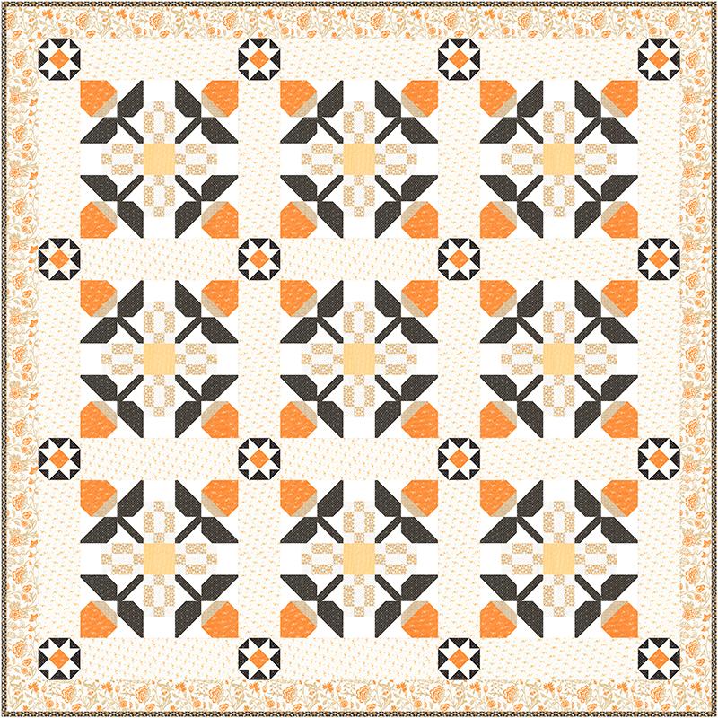 Agatha Road Pecan Blossoms Quilt Kit