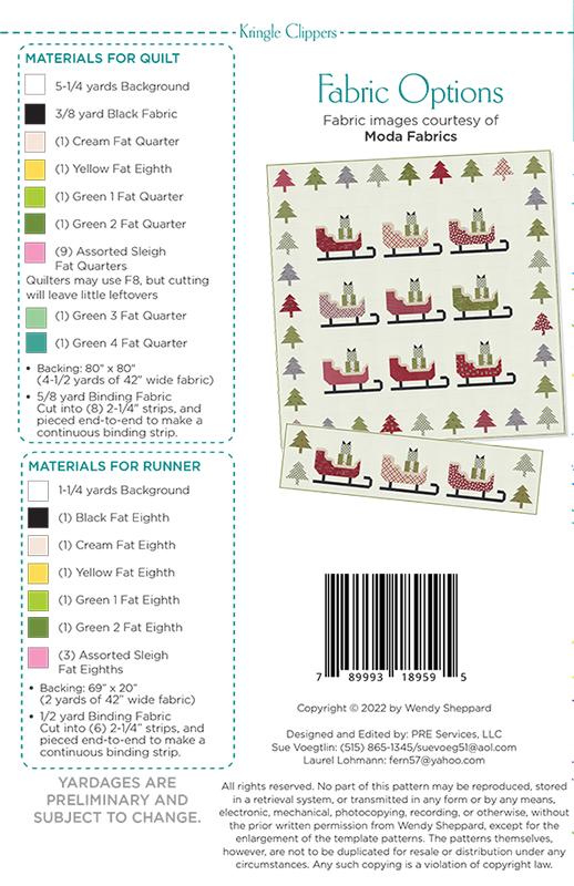 Kringle Clippers Quilt Pattern by Wendy Sheppard