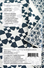 Lighthouse Quilt Pattern by Thimble Blossoms