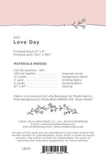 Love Day Quilt Pattern by Lella Boutique