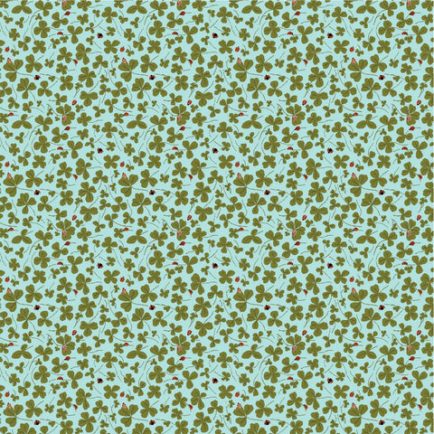 Promise Me Blue Lucky Me Yardage by Michal Marko for Poppie Cotton Fabrics