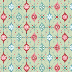 Frost And Flurry Mint Merry Berries Yardage by Sheri McCulley for Poppie Cotton Fabrics