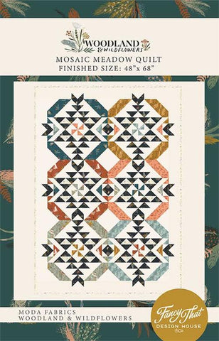 Mosaic Meadow Quilt Pattern by Fancy That Design House