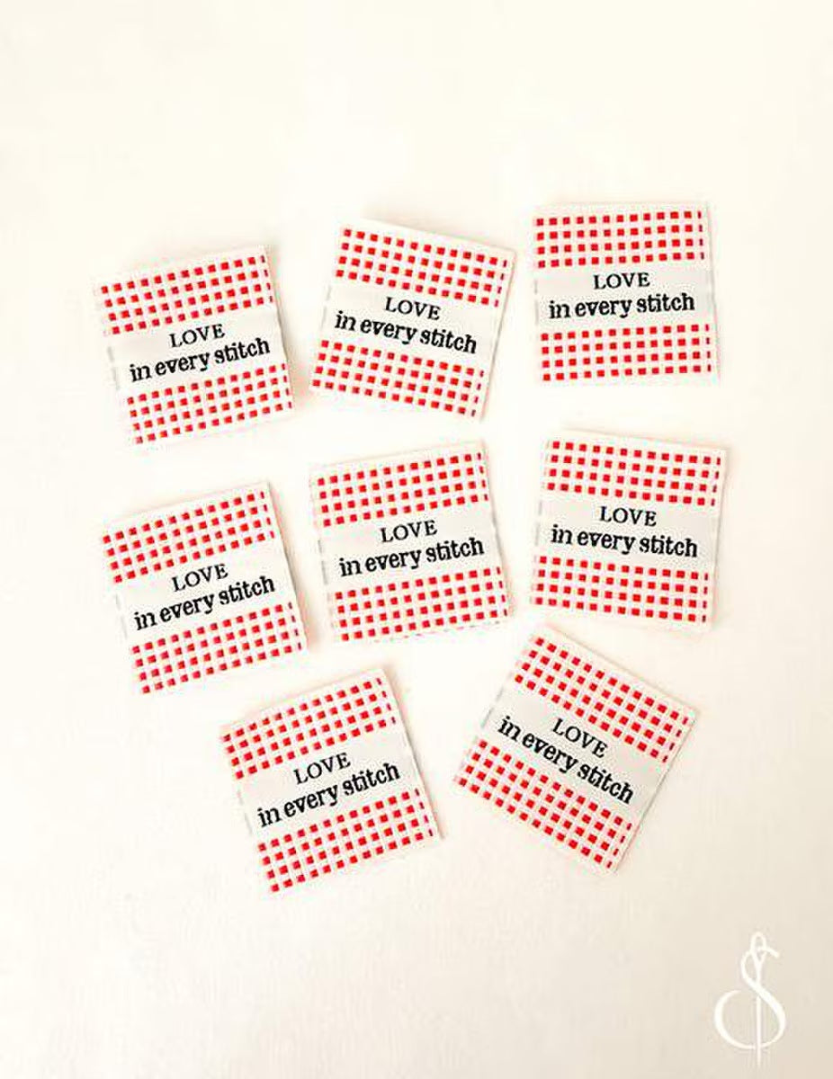 Woven Labels Check Love by Minki Kim