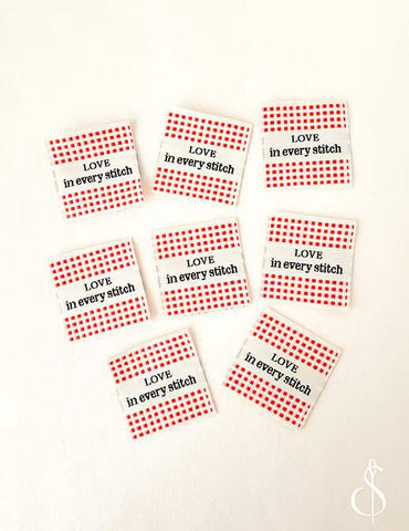 Woven Labels Check Love by Minki Kim