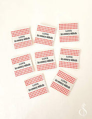 Woven Labels Check Love by Minki Kim