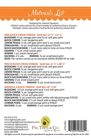 Pecan Blossoms Quilt Pattern by Fig Tree & Co