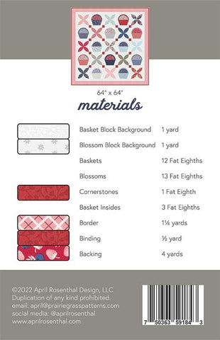 Picking Day Quilt Pattern and Template by Prairie Grass Patterns