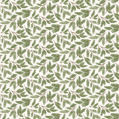 Prairie Christmas White Pine Boughs Tree Yardage by Amanda Grace for Poppie Cotton Fabrics
