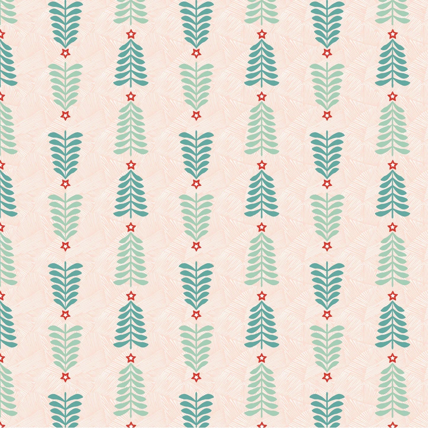 Prairie Christmas Natural Oh Christmas Tree Yardage by Amanda Grace for Poppie Cotton Fabrics