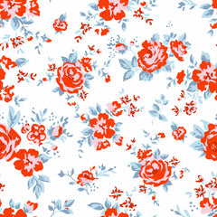 Elise White Prize Rose Yardage by Terri Henson for Poppie Cotton Fabrics