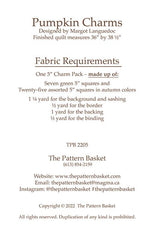 Pumpkin Charms Quilt Pattern by The Pattern Basket