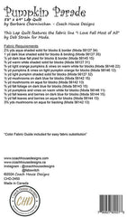 Pumpkin Parade Quilt Pattern by Coach House Designs