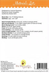 Pumpkins & Cream Quilt Pattern by Fig Tree & Co