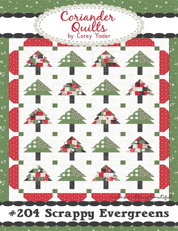 Scrappy Evergreens Quilt Pattern by Coriander Quilts