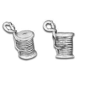 Spool of Thread Zipper Pull or Sewing Charm