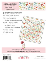 Sugar Petals Quilt Pattern by Poppie Cotton Fabrics