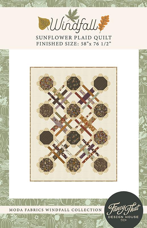 Sunflower Plaid Quilt Pattern by Fancy That Design House