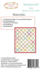 Sunshine Girl Quilt Pattern by Chelsi Stratton Designs
