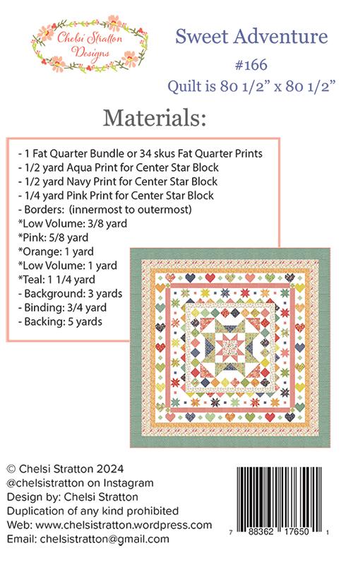Sweet Adventure Quilt Pattern by Chelsi Stratton Designs