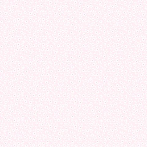 Elise Soft Pink Sweet Daisy Yardage by Terri Henson for Poppie Cotton Fabrics