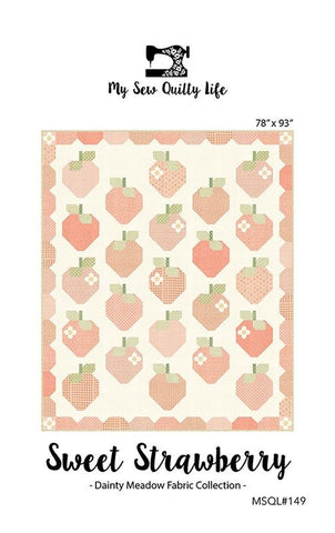 Sweet Strawberry Quilt Pattern by My Sew Quilty Life