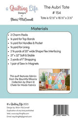 The Aubri Tote Pattern by A Quilting Life Designs