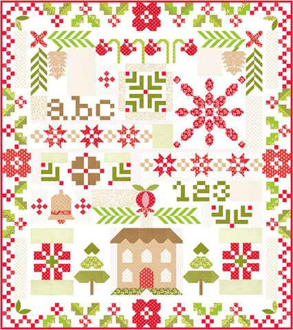 Twas the Night Before BOM Quilt Pattern by Fig Tree & Co.