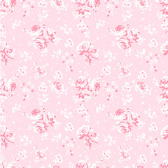 Elise Soft Pink Vintage Rose Yardage by Terri Henson for Poppie Cotton Fabrics