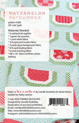 Watermelon Patchwork Quilt Pattern by Thimble Blossoms