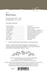 Wild Hare Quilt Pattern by Lella Boutique