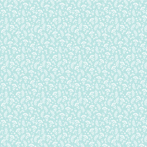 Promise Me Blue XOXO Yardage by Michal Marko for Poppie Cotton Fabrics