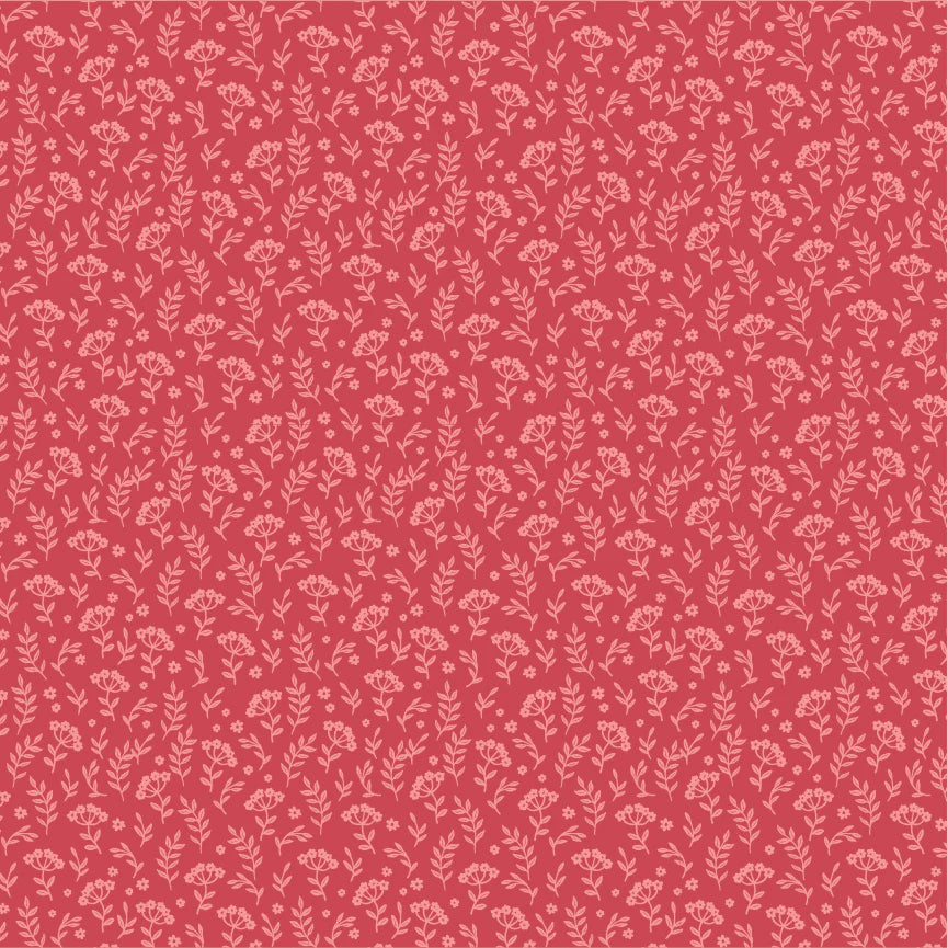 Promise Me Red XOXO Yardage by Michal Marko for Poppie Cotton Fabrics
