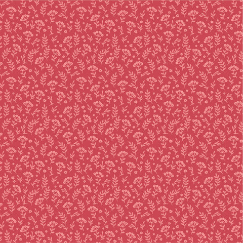Promise Me Red XOXO Yardage by Michal Marko for Poppie Cotton Fabrics
