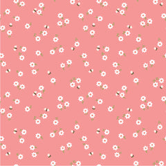 Promise Me Pink You're Invited Yardage by Michal Marko for Poppie Cotton Fabrics
