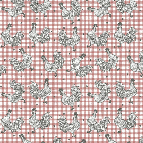 Farm Fresh Red Roost yardage by Jessica Flick for Benartex Fabrics